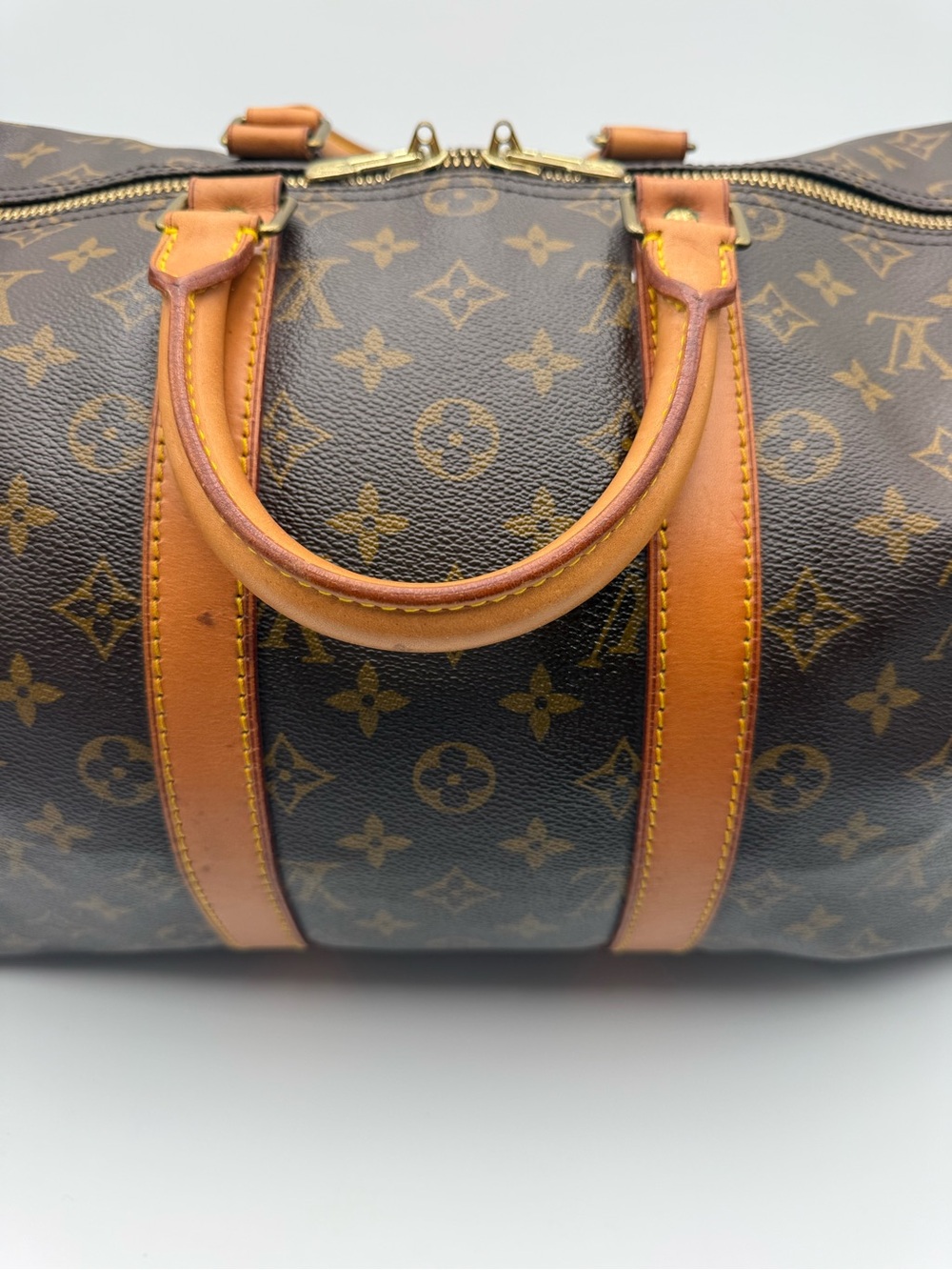 Louis Vuitton Brown Monogram Keepall 45 - Picture 6 of 14
